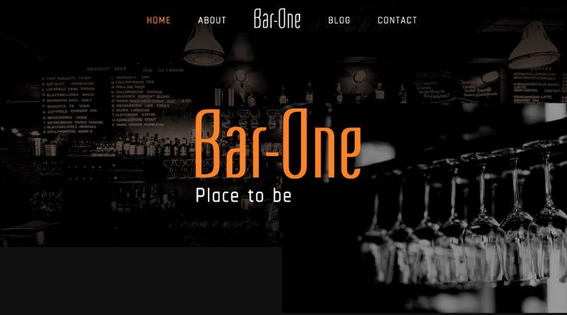 Bar one desktop screenshot