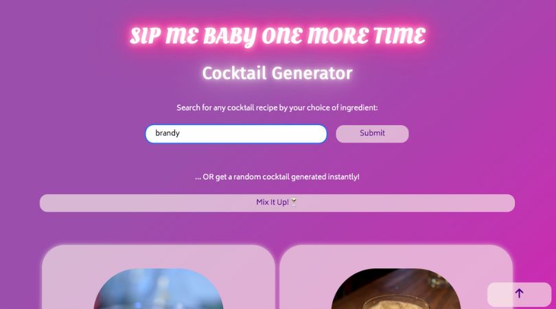 Sip Me Baby One More Time desktop screenshot